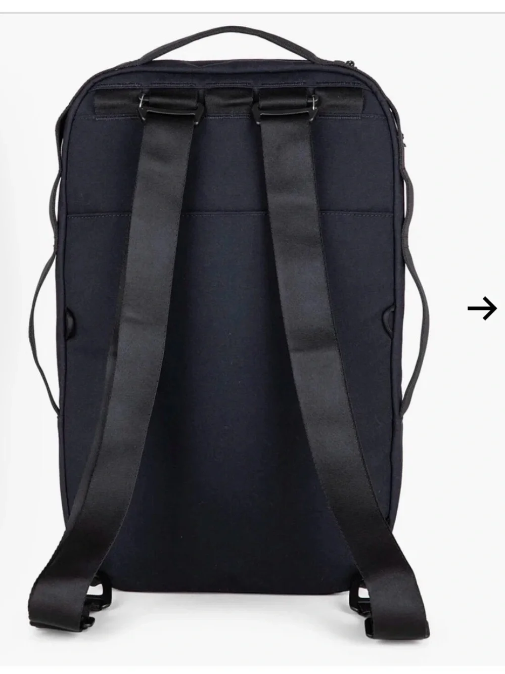 Pakt Men's Mode Black Compact Travel Backpack